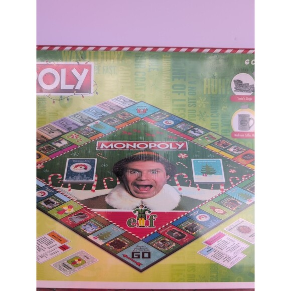Monopoly Elf Edition – USAopoly 2019 – Sealed! Will Ferrell Christmas Board Game - Picture 14 of 16